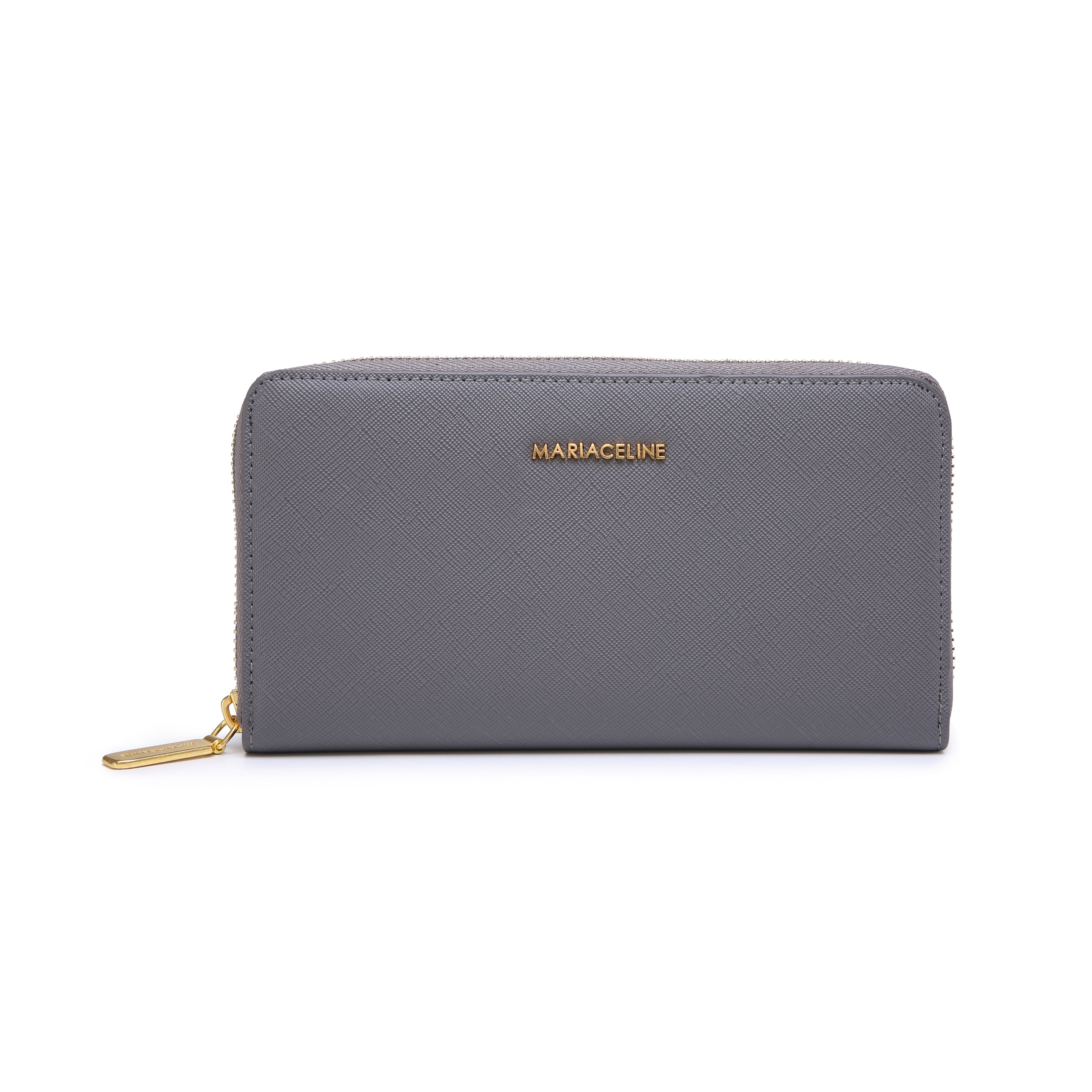 AMALIA ZIP AROUND WALLET - GREY
