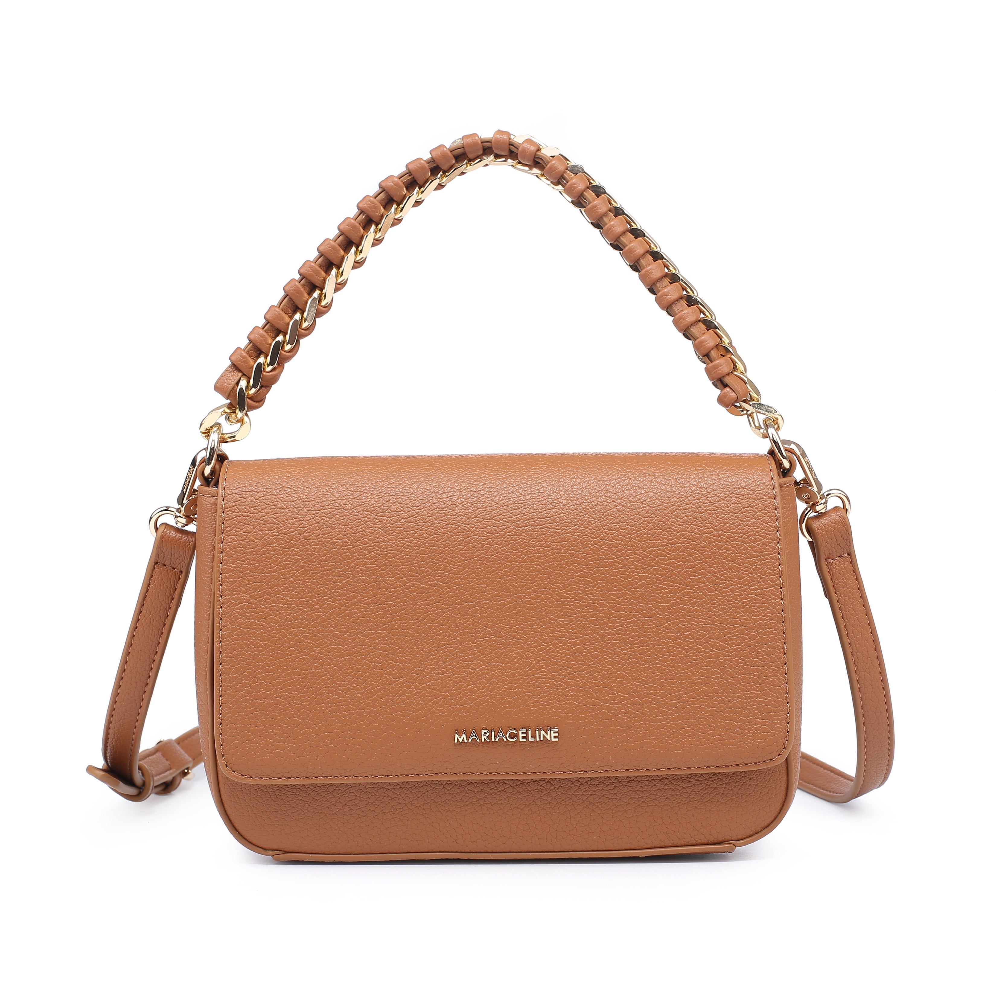 LUANA FLAP BAG BROWN