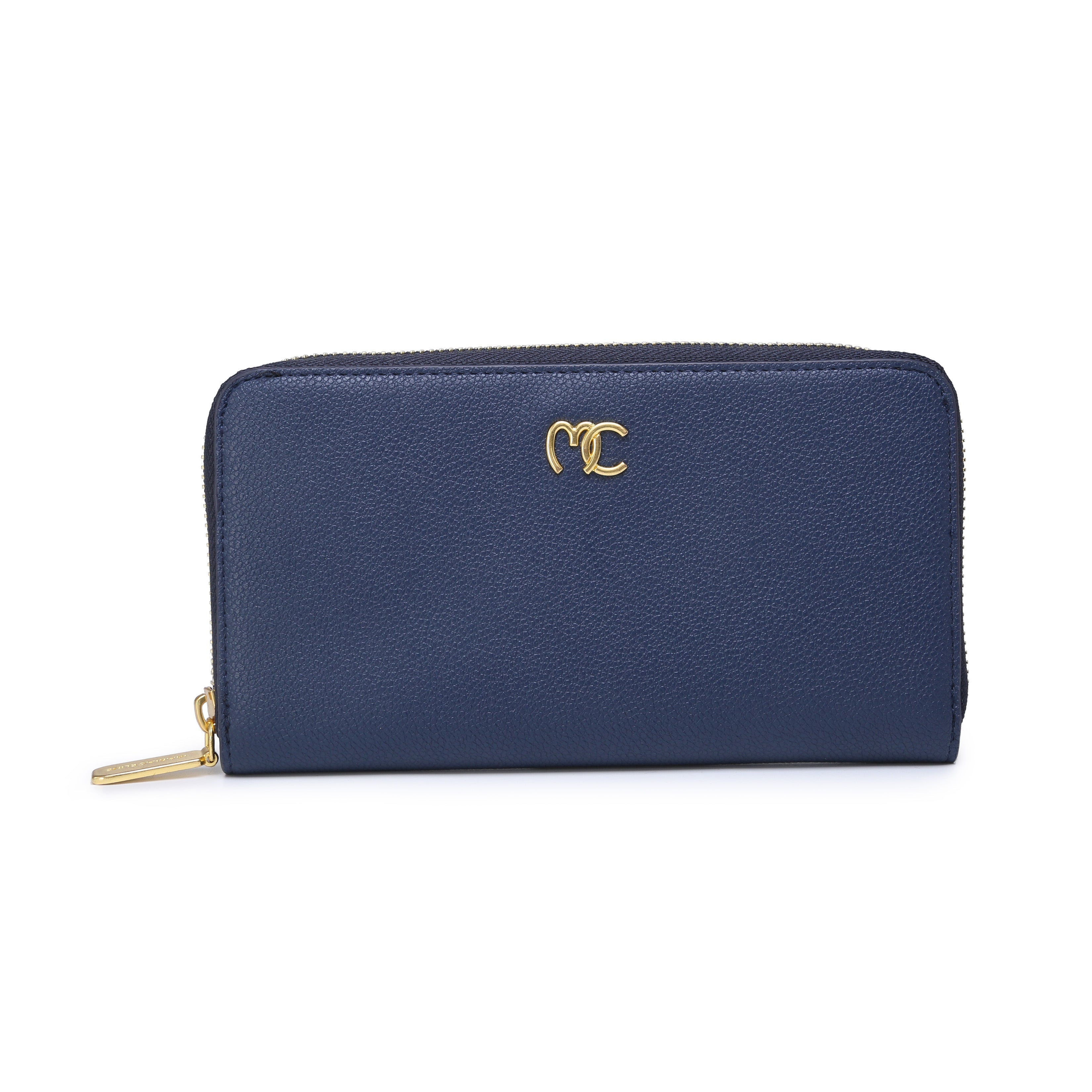 VIVI ZIP AROUND WALLET - BLUE
