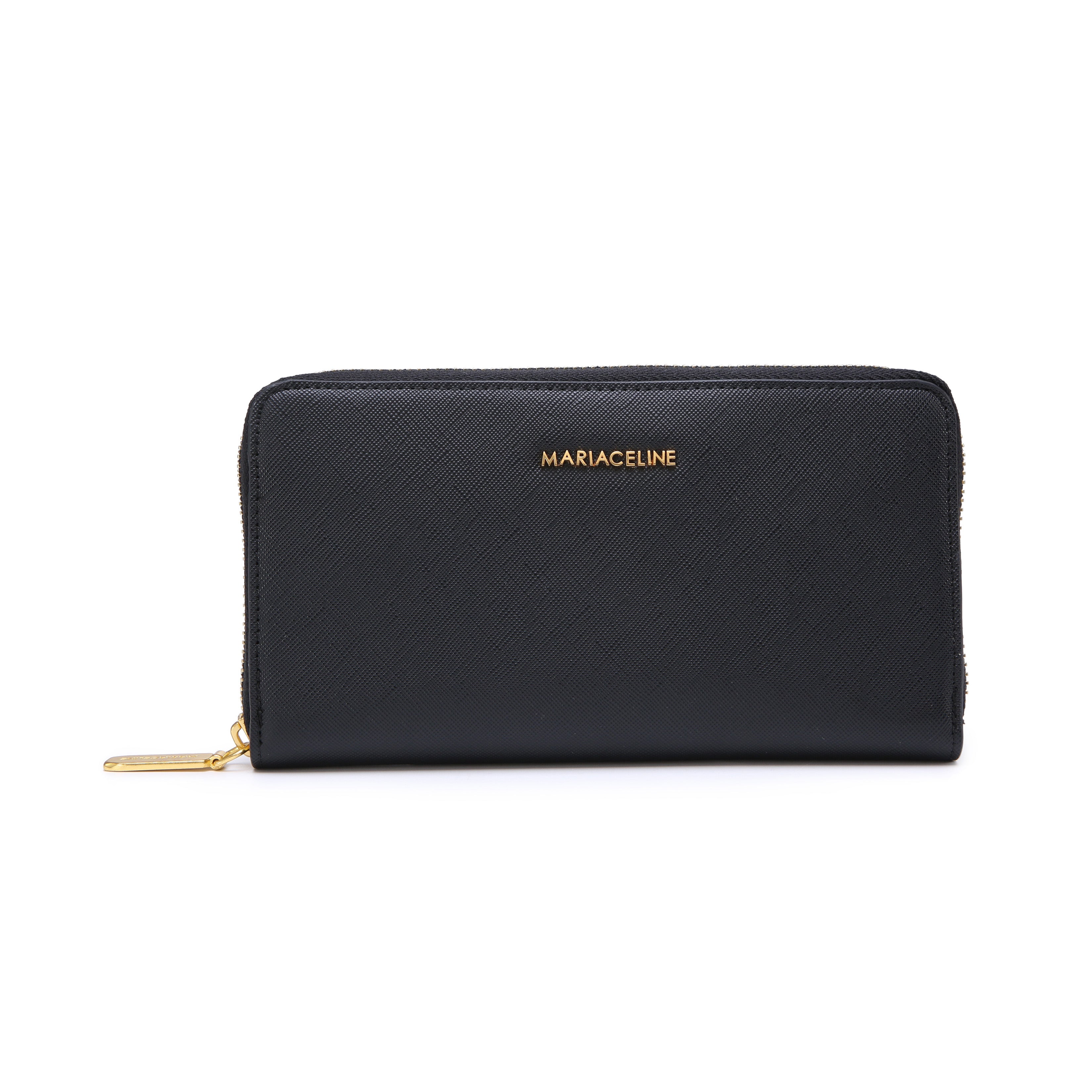 AMALIA ZIP AROUND WALLET - BLACK