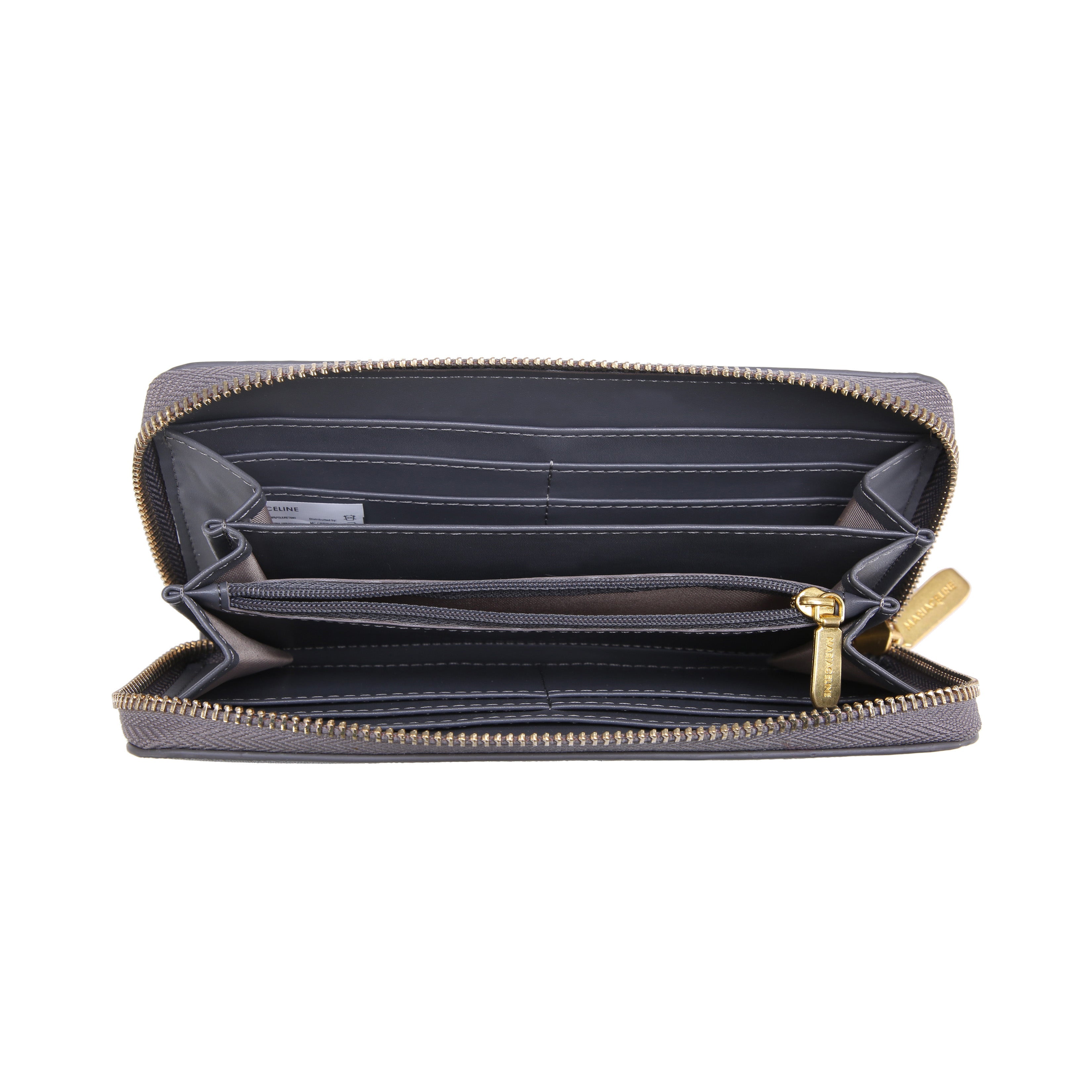 AMALIA ZIP AROUND WALLET - GREY