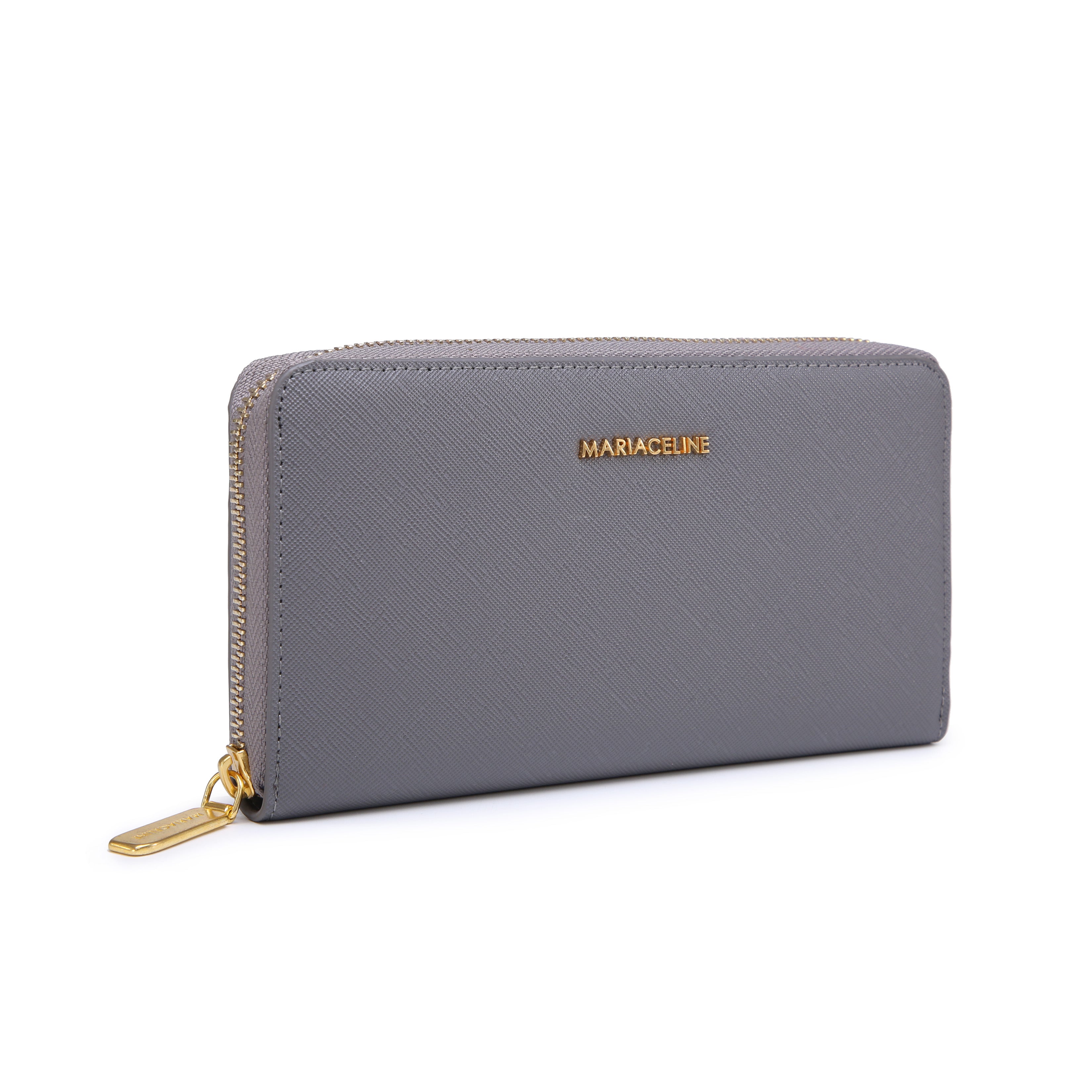 AMALIA ZIP AROUND WALLET - GREY