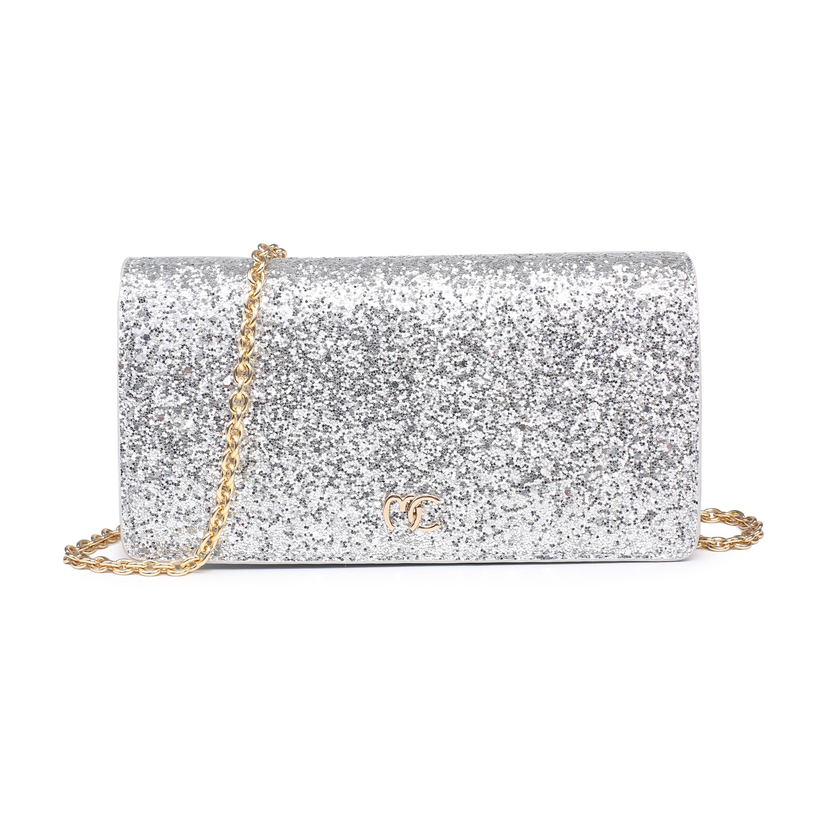 WANDA CLUTCH BAG SILVER