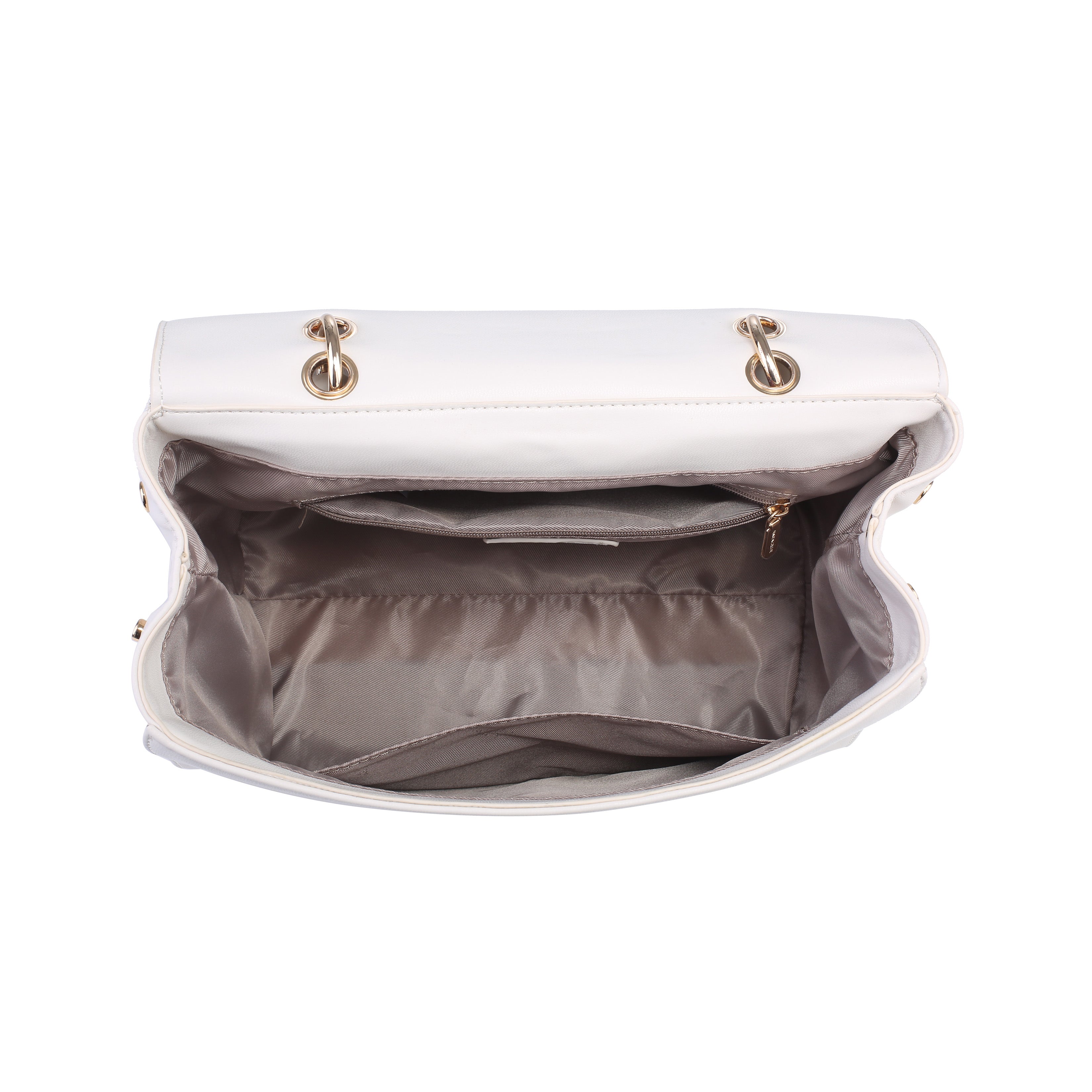 FANNY FLAP HANDBAG WHITE